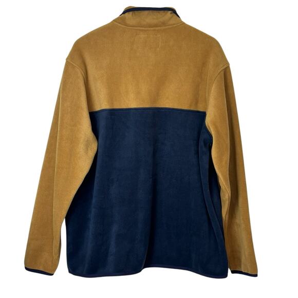 Southern Grit Men's Color Block Tundra Fleece Gold/Navy Shirt Size XL NEW - Picture 2 of 6